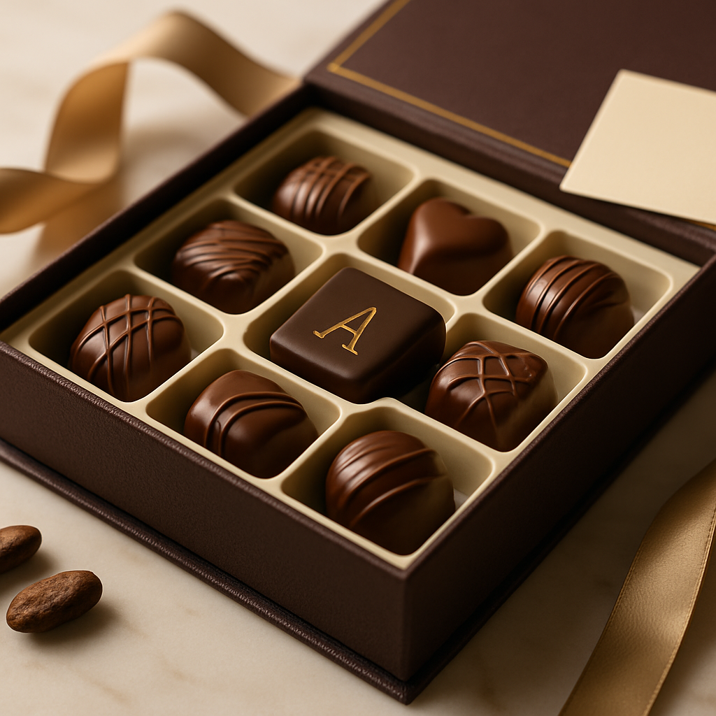 Personalisierte Schoko-Geschenk Sets belgianchocolategifts.com